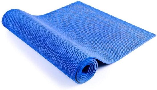 Yogamat - Fitnessmat Gymnastiekmat - Thuis Sporten - Antislip Oppervlak - 180 x 60 cm - Blauw