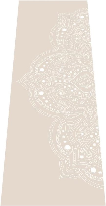 Yogamat - Fitnessmat Gymnastiekmat - Thuis Sporten - Antislip PVC - 183x61cm - Zandkleur