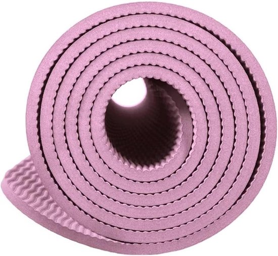 Yogamat - Fitnessmat Oefenmat - Sporten en Ontspannen - Optimale Grip - 183 x 80 cm - Licht roze