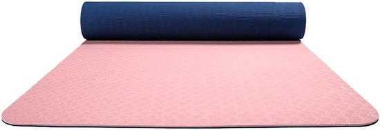 Yogamat - Fitnessmat Oefenmat - Thuis Sporten - Antislip Textuur - 183x61 cm - Roze
