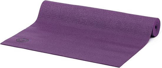 Yogamat - Fitnessmat Pilates - Comfortabele training - Huidvriendelijk PVC - 183 x 60 cm - Aubergine