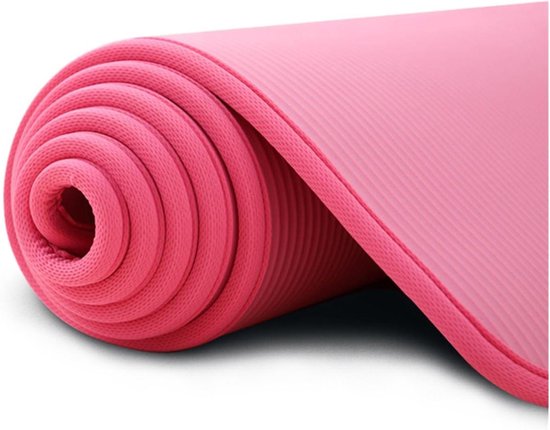 Yogamat - Fitnessmat Pilates - Thuis Sporten - Extra Dik - 183x61cm - Roze