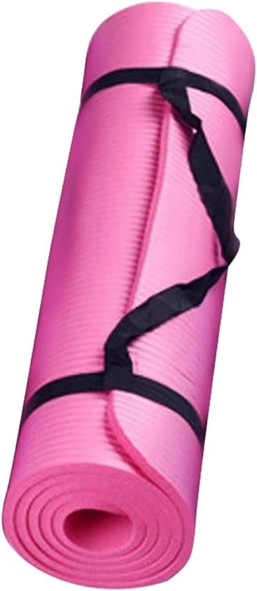 Yogamat - Fitnessmat Pilatesmat - Sporten en Dansen - Extra Dik - 15 mm - Roze