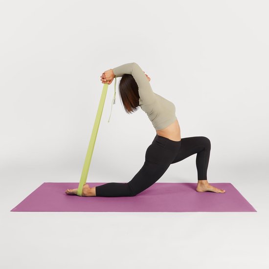 Yogamat - Fitnessmat Pilatesmat - Thuis Sporten - Oeko-Tex Gecertificeerd - 200x60x0.3cm - Pruimenpaars