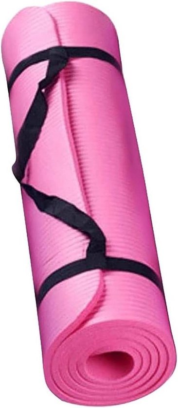 Yogamat - Fitnessmat Sportmat - Comfortabel Trainen - Extra Dikke Demping - 15 mm Dikte - Rood