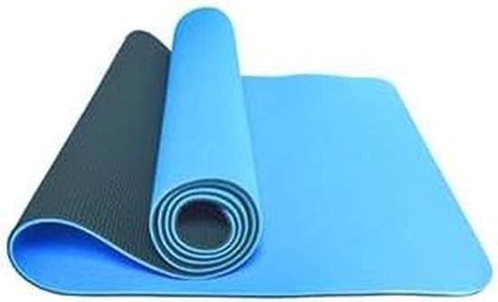 Yogamat - Fitnessmat - Thuis Sporten - Antislip Oppervlak - 183 cm - Blauw