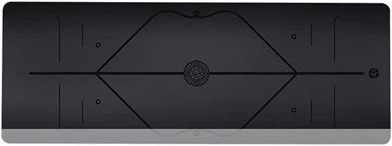 Yogamat - Fitnessmat - Thuis Sporten - Natuurlijk Rubber - 183x68cm - Zwart