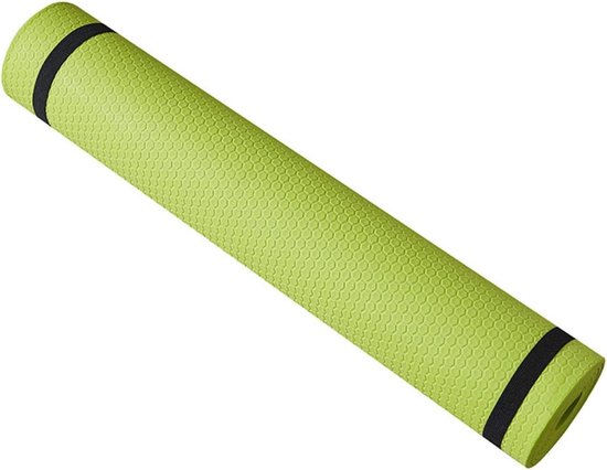 Yogamat - Fitnessmat Trainingsmat - Balans Behouden - Dubbelzijdig Antislip - 5mm - Groen