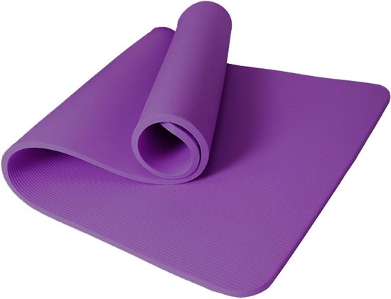 Yogamat Fitnessmat - Trainingsmat Oefenmat - Sport en Beweging - Extra Dikke Antislip - 185x61x1.5cm - Zwart