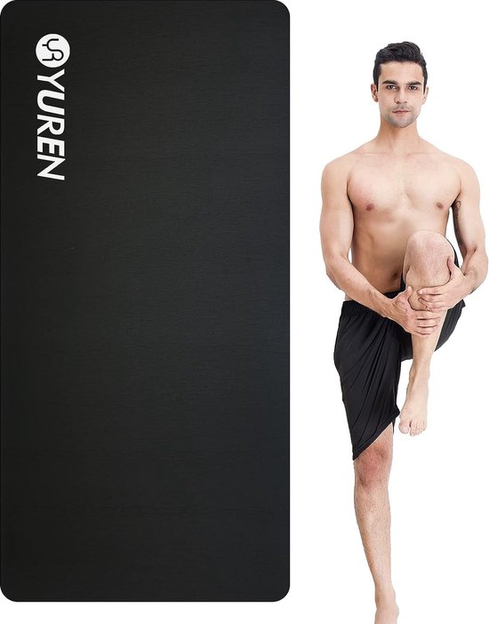 Yogamat gymnastiekmat 190x90cm NBR 15mm dikke sportmat fitnessmat antislip trainingsmat voor yoga aerobics pilates van Yogamat