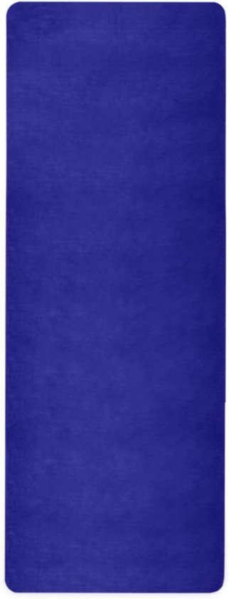 Yogamat Handdoek - Antislip Mat - Hot Yoga - Niet-giftig Rubber - 180x66 cm - Navy Blauw