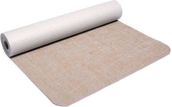 Yogamat jute grijs (5mm) van Yogamat
