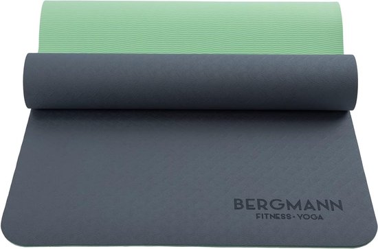 Yogamat met draagriem, TPE fitnessmat, antislip, milieuvriendelijke oefenmat, sportmat voor yoga, pilates en thuistraining, 183 x 61 x 0,6 cm van Yogamat