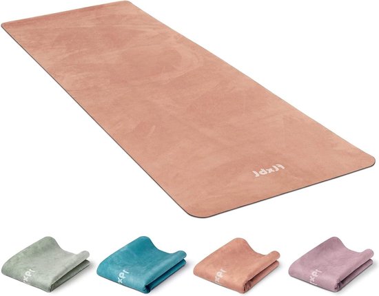 Yogamat met Luxe Toplaag - Dun, Licht, Opvouwbaar en Wasbaar Yoga mat van Yogamat