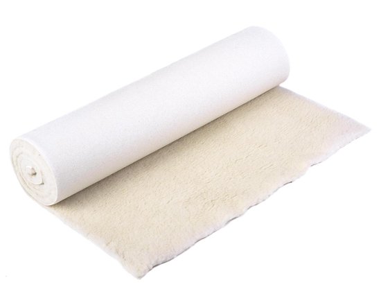 Yogamat natuur (scheerwol) 75 cm x 200 cm Fitnessmat YOGISTAR van Merkloos