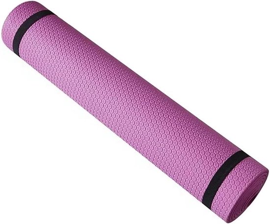 Yogamat Oefening - Fitness Mat - Lichaamsvormen - Antislip Grip - 6 mm dik - Roze