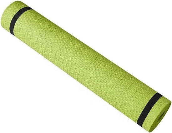 Yogamat Oefening - Fitnessmat Gymnastiekmat - Thuis Sporten - Antislip Grip - 173x61 cm - Groen