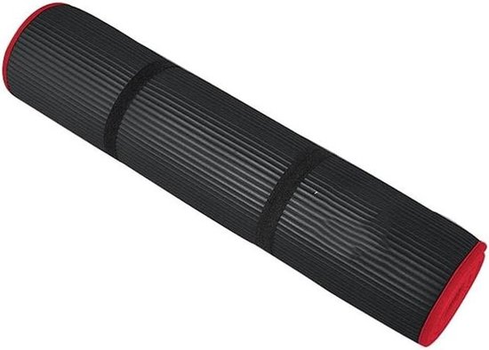 Yogamat - Oefenmat Fitnessmat - Thuis Sporten - Extra Dikke Demping - 185x80 cm - Zwart