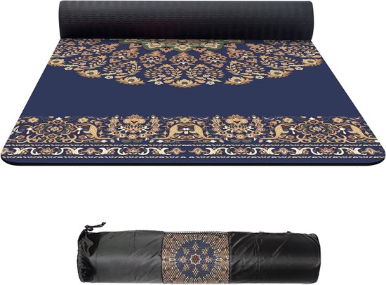 Yogamat - Oefenmat Fitnessmat - Yoga Pilates Training - Extra Dik Antislip - 183 x 80 cm - Print