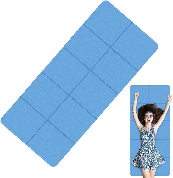 Yogamat - Oefenmat Meditatiemat - Thuis Sporten - Hoge Dichtheid TPE - 6 mm dik - Donkerblauw
