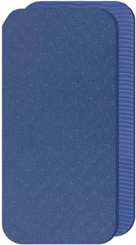 Yogamat - Oefenmat Pilatesmat - Thuis Fitness - Antislip Ontwerp - 34 x 17 x 08 cm - Donkerblauw