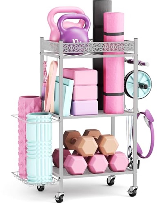 Yogamat Opbergrek voor Thuis - Organizer voor Fitness Apparatuur en Workout Accessoires van Merkloos