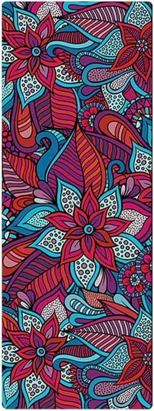Yogamat Opvouwbaar - Oefenmat Pilates - Fitness Training - Zweetabsorberend Antislip - 183x68cm - Mandala