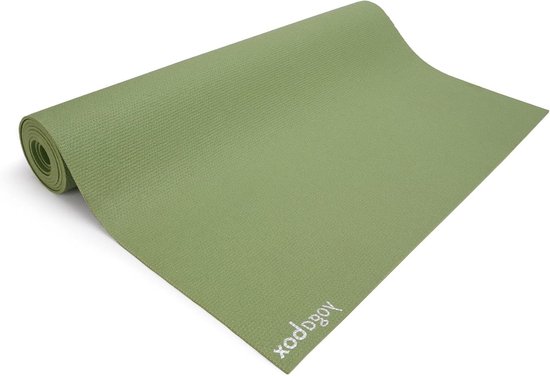 Yogamat Premium - Fitness Pilates - Thuis Sporten - Oeko Tex Gecertificeerd - 200x60cm - Olijfgroen