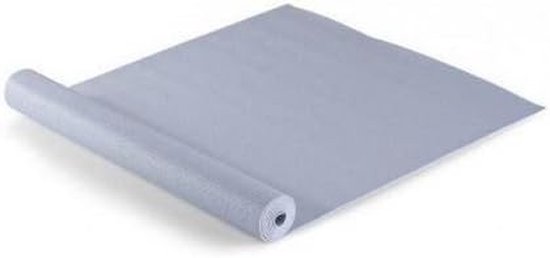 Yogamat PVC - Fitnessmat Rolbaar - Yoga Oefenen - Antislip Oppervlak - 173 x 61 cm - Blauw