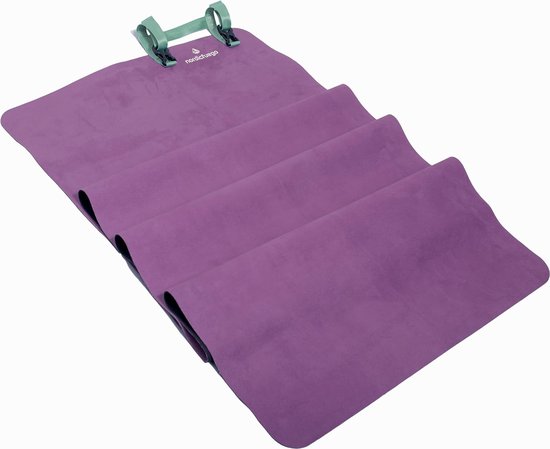 Yogamat reis opvouwbaar en lichtgewicht, dunne antislip gemaakt van rubber/compact reisyoga tapijt ideaal voor handbagage van Manduka
