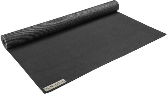 Yogamat - Reismat Fitness - Onderweg Trainen - Extra Dun Licht - 173 x 61 cm - Zwart van Yogamat