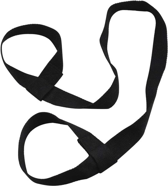 Yogamat Riem - Verstelbare Draagriem voor Sportmatten - 1 stuk - Zwart - Polyester van Merkloos