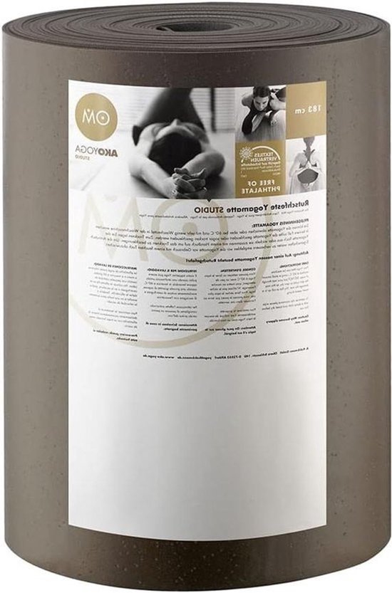 Yogamat Rol - Fitnessmat Studio - Yoga Oefenen - Duurzaam Vinylschuim - 20 m x 80 cm - stone