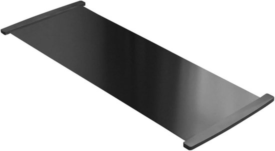 Yogamat Schuifmat - Fitness Board - Indoor Training - Strakke Vloer Grip - 200cm Lengte - Zwart