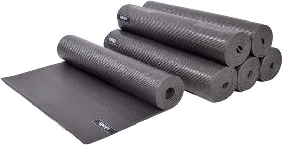 Yogamat Set - Fitnessmat Gymnastiekmat - Thuis Sporten - Dubbelzijdig Antislip - 173 x 61 cm - Antraciet