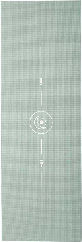 Yogamat sticky extra dik align asgroen - Lotus | 6 mm | fitnessmat | sportmat | pilates mat van Yogamat