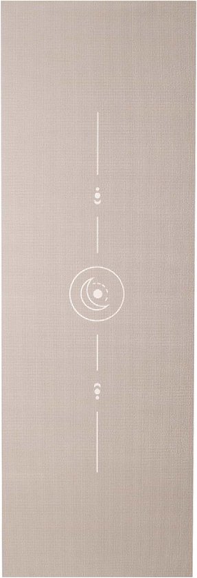 Yogamat sticky extra dik align taupe - Lotus - 6 mm - fitnessmat - sportmat - pilates mat van Yogamat