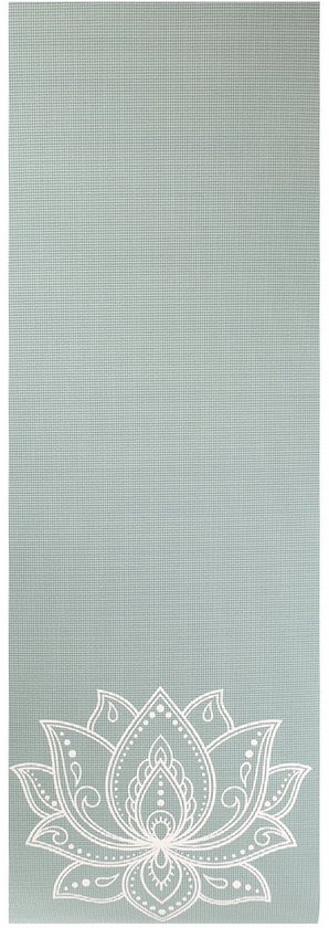 Yogamat sticky extra dik lotus asgroen - Lotus | 6 mm | fitnessmat | sportmat | pilates mat van Merkloos
