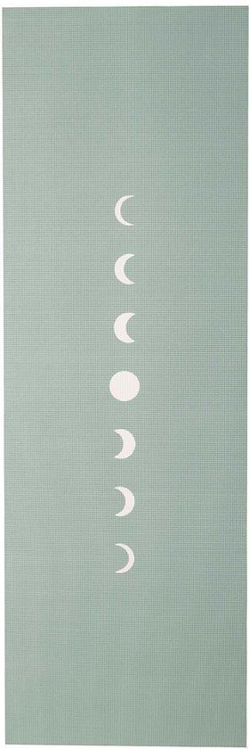 Yogamat sticky extra dik moon asgroen - Lotus - 6 mm - fitnessmat - sportmat - pilates mat van Yogamat