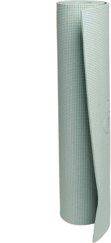 Yogamat sticky extra lang asgroen - 200 cm - Lotus - 6 mm - fitnessmat - sportmat - pilates mat van Yogamat