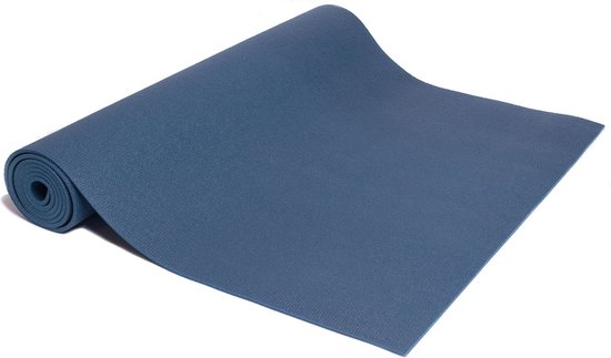 Yogamat studio blauw extra lang en breed - Lotus | 4,5 mm van Yogamat