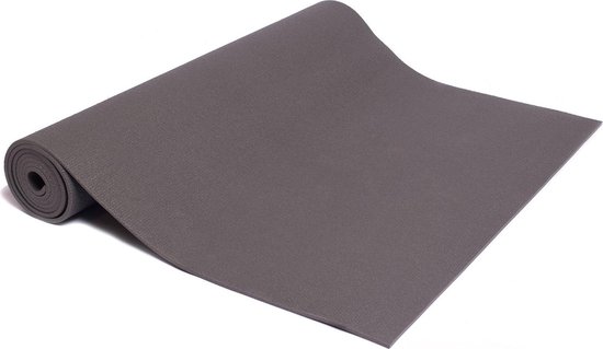 Yogamat studio grijs extra lang - Lotus | 4,5 mm van Yogamat