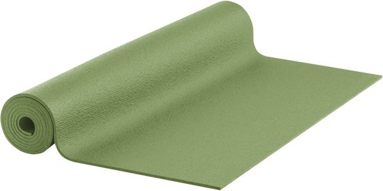 Yogamat Studio PVC - Ecoyogi – 183 x 61 cm – dikte 4,5 mm – Olijf groen – Ökotex certificaat van Merkloos