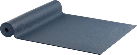 Yogamat Studio PVC extra lang Blauw - Ecoyogi – 200 x 61 cm – dikte 4,5 mm – Ökotex certificaat van Ecoyogi