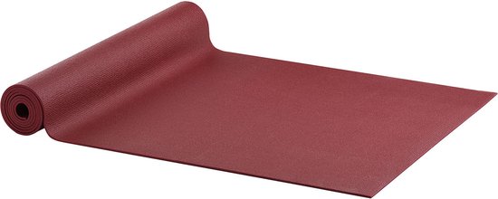 Yogamat Studio PVC extra lang Bordeaux - Ecoyogi – 200 x 61 cm – dikte 4,5 mm – Ökotex certificaat van Ecoyogi