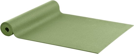 Yogamat Studio PVC extra lang Olijf groen - Ecoyogi – 200 x 61 cm – dikte 4,5 mm – Ökotex certificaat van Ecoyogi