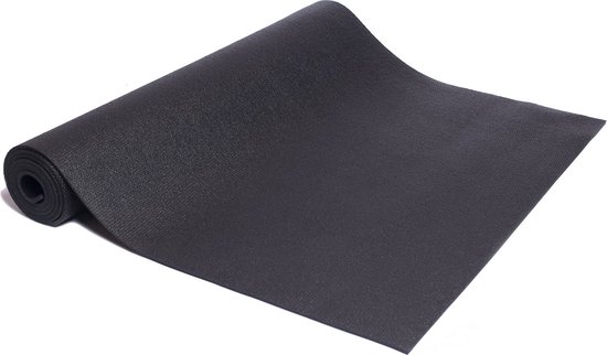 Yogamat studio zwart extra breed - Lotus | 4,5 mm van Merkloos