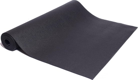 Yogamat studio zwart extra lang - Lotus | 4,5 mm van Yogamat