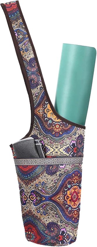 Yogamat Tas - Sport Accessoires - Praktisch Vervoer - Ruim Ontwerp - 88 cm Hoog - Blauw Cashew