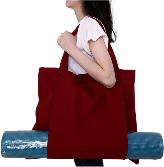 Yogamat Tas - Sporttas - Yogales - Versterkte Naden - 49 cm Lengte - Rood